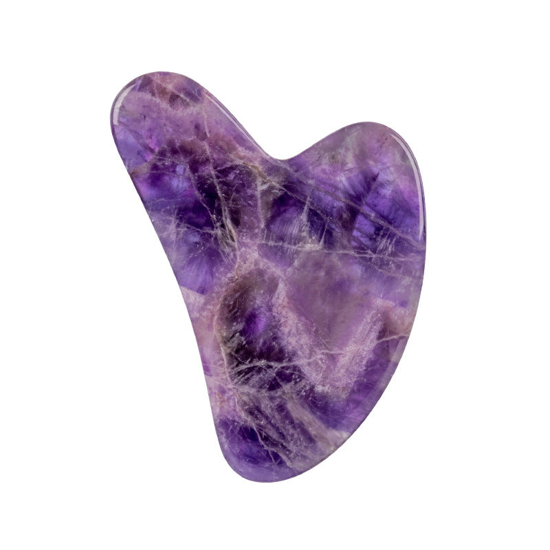 Amethyst Roller Set Heart Shaped