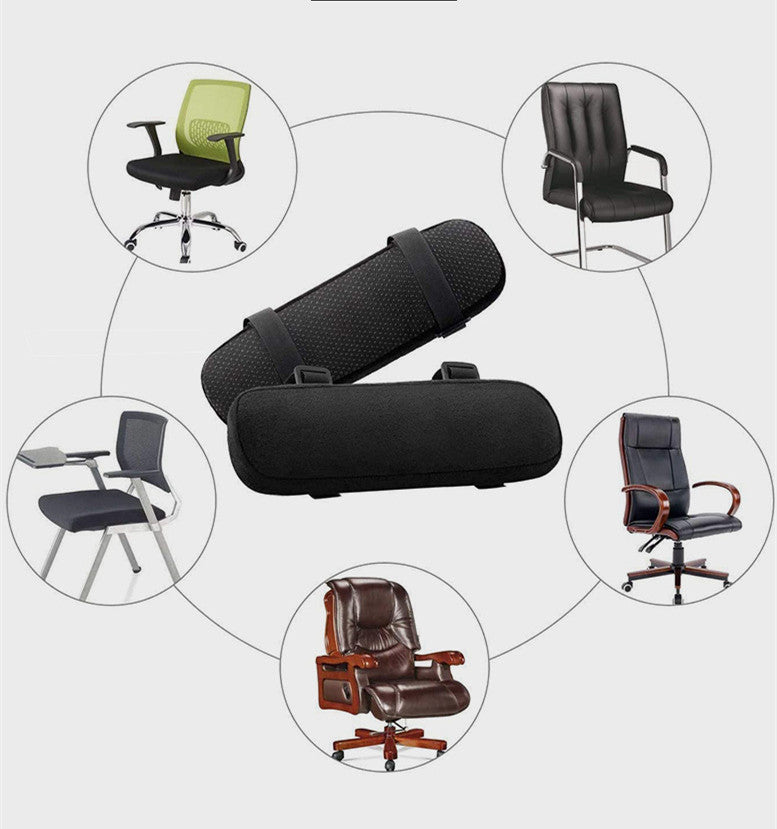 Office Seat Memory Foam Elbow Pillow Increase Armrest Pad