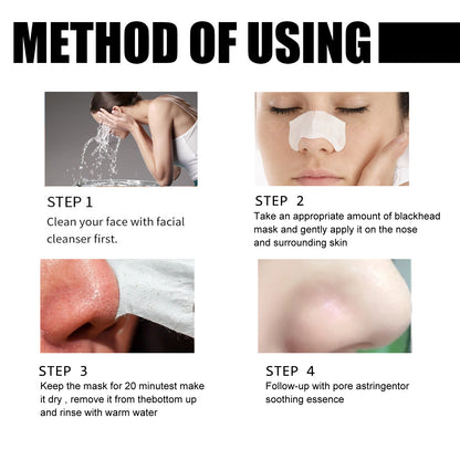 EELHOE Blackhead Removal Nasal Mask Deep Pore Cleansing Blackheads & Acne Rip-Off Nasal Mask