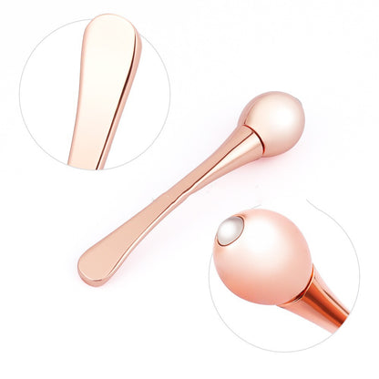 Ball T-shaped metal massage stick