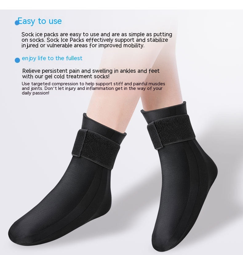 Cold And Hot Compress Protective Gear Solid                   Socks