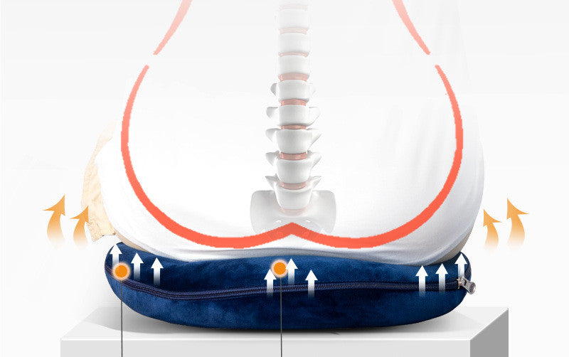 Thickness Round Hollow Office Chair Memory Foam Hemorrhoid Cushion