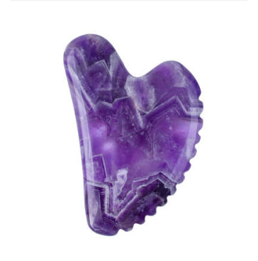 Amethyst Roller Set Heart Shaped
