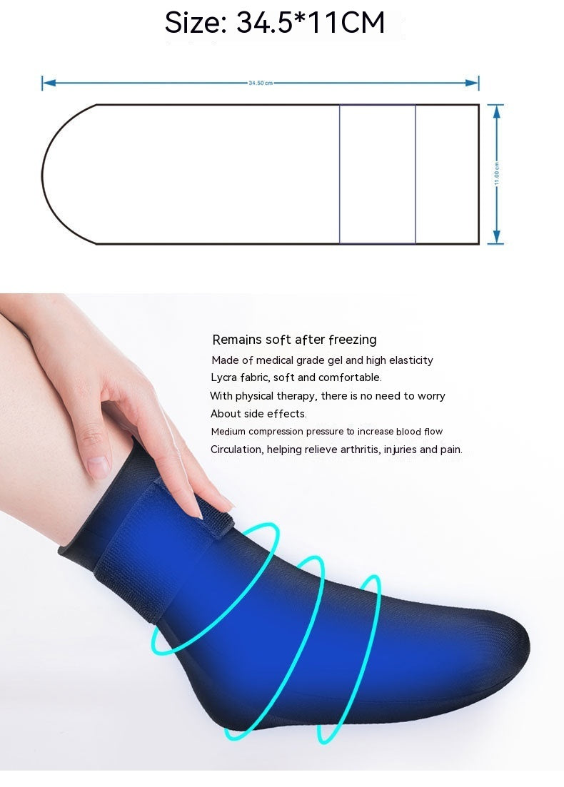 Cold And Hot Compress Protective Gear Solid                   Socks